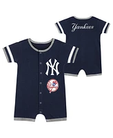 Outerstuff Newborn Navy New York Yankees Double Hit Coveralls
