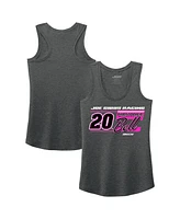 Joe Gibbs Racing Team Collection Women's Heather Black Christopher Bell Name Number Tank Top