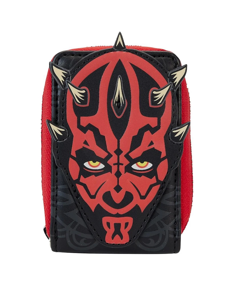 Loungefly Darth Maul Star Wars Phantom Menace 25th Anniversary Accordion Wallet