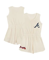Outerstuff Toddler Cream Atlanta Braves Power Tank Romper