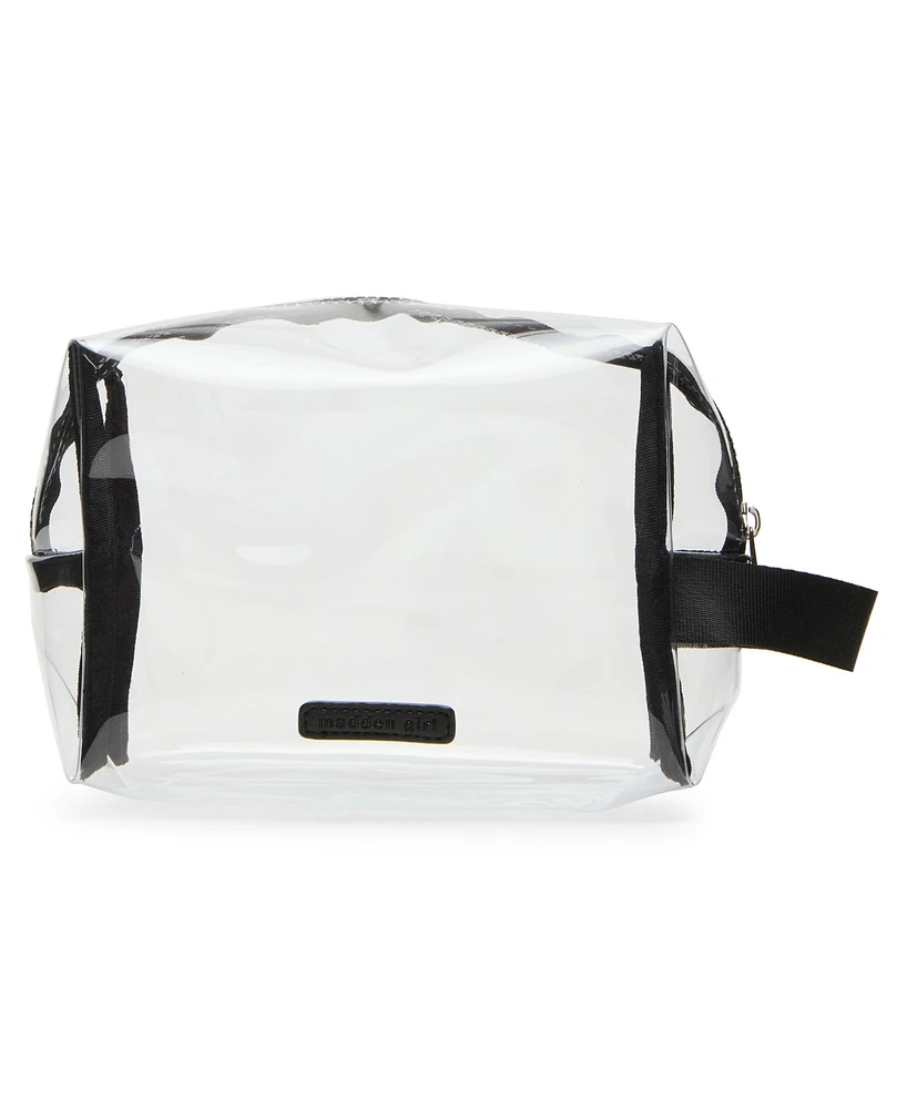 Madden Girl Eddiec Clear Zippered Pouch