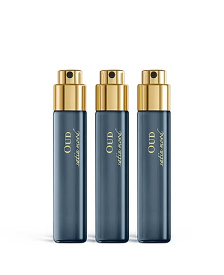 Maison Francis Kurkdjian 3-Pc. Oud satin mood Eau de Parfum Globe Trotter Refills Set