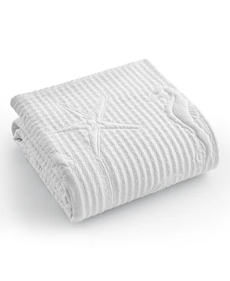 Levtex Cross Stitch Reversible Quilted Throw, 50" x 60"