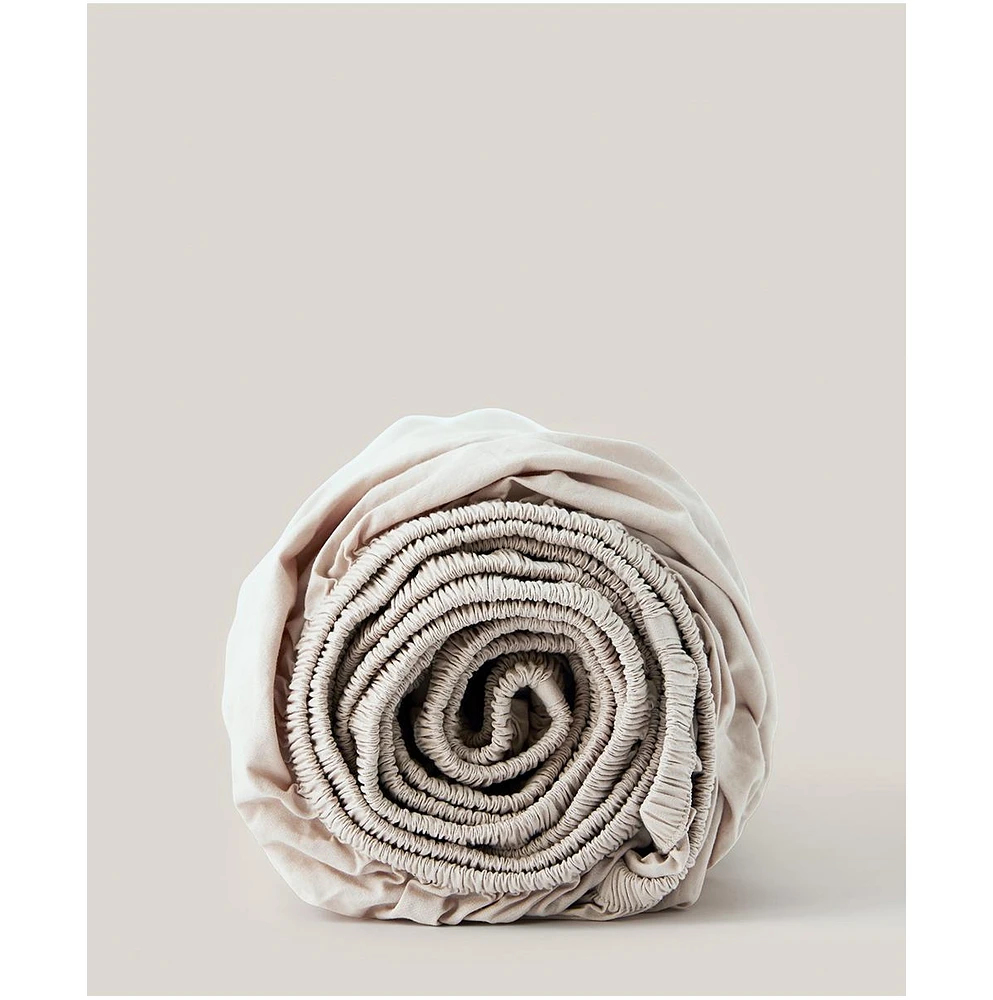 Organic Cotton Cool-Air Percale Fitted Sheet