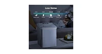 Zafro Compact Countertop Ice Maker, Self-Cleaning, 26 lbs/24 hours, 9 ice cubes in 6 minutes, Portable for Home, Office, Bar, Party, Comes with 2 Size