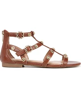 Sam and Libby Women's Rhonda Studded Gladiator Flat Sandals