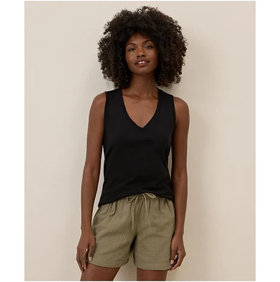 Pact Women's Organic Cotton Softspun V-Neck Tank