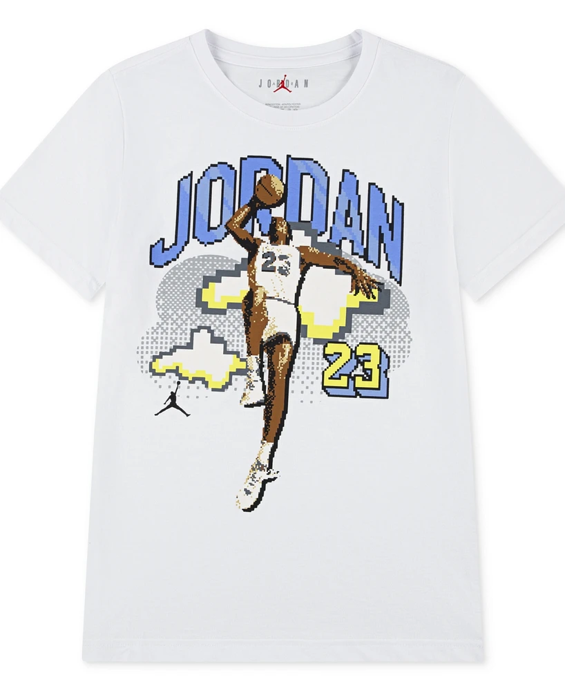 Jordan Big Boys Short-Sleeve Pixel Graphic T-Shirt