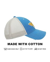 Wonder Woman Logo Women s Blue Washed Distressed Cut Fabric Unstructured Baseball Cap