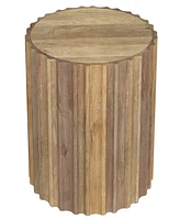 Simpli Home 20" Mango Wood Rolf Side Table