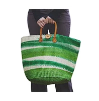 Health Handmade Sisal Market Basket Tote Bag