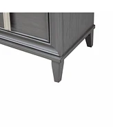 Two-Drawer Contemporary Wood Nightstand for Bedroom Storage