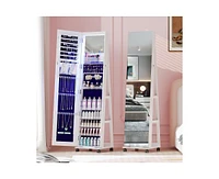 Vlsrka Jewelry Mirror Cabinet with and Lights