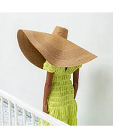 Solana Oversized Straw Hat Toasted Beige
