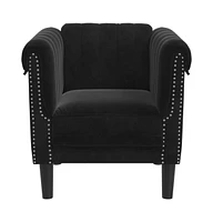 Sofa Chair Black Velvet