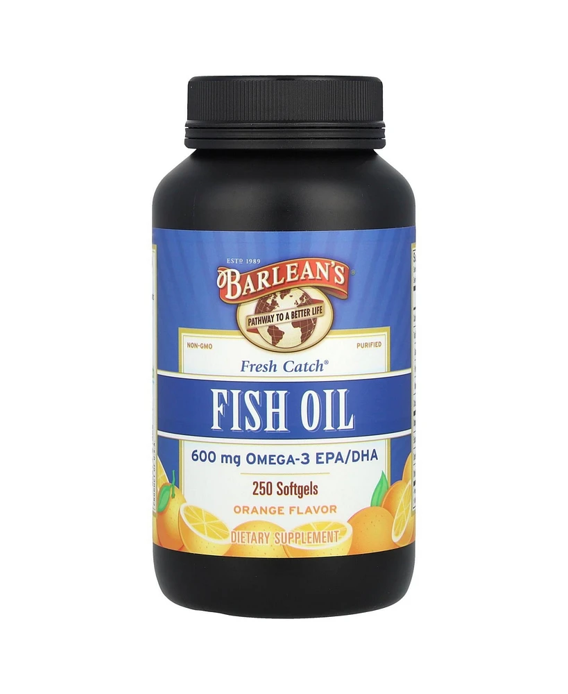 Barlean's Fresh Catch Fish Oil Omega-3 Epa/Dha Orange
