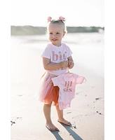 Sweet Wink Baby Girls Lil Sis Short Sleeve Bodysuit