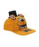 Five Nights at Freddy's Boys Bug Face Freddy Youth Brown Snapback Hat
