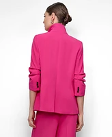 Dkny Women's Ruched-Sleeve Blazer