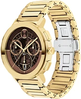 Movado Men's Bold Evolution 2.0 Swiss Quartz Chrono Ionic Plated Light Gold Steel Watch, 42mm