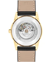 Movado Women's Museum Classic Swiss Automatic Black Leather Watch, 33mm