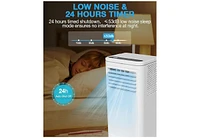Zafro Portable Air Conditioner, 10000 Btu for Room up to 450 sq. ft, Portable Ac with Dehumidifier & Fan, 2 Fan Speeds, 24H Timer, Remote Control, Ene