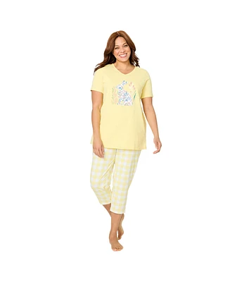 Only Neccessities Plus Size Only Necessities Capri Pajamas