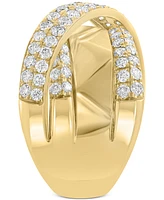 Effy Diamond Crossover Statement Ring (1-5/8 ct. t.w.) in 14k Gold