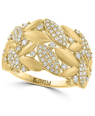 Effy Diamond & Polished Navette Cluster Ring (1/2 ct. t.w.) in 14k Gold
