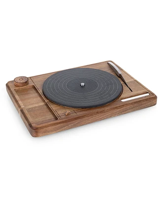 Toscana Turntable Acacia and Slate Cheese Board Set