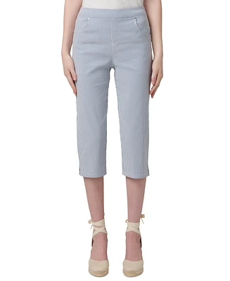 Hue Women's Spring Stripe Pedal Pusher Pants
