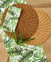 Tableau Tropical Leaves Set of 4 Napkins, 8.25" x 8.25"