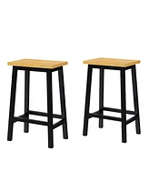 53" Kitchen Island with Storage, Power Outlet, Bar Stools