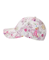 Disney Princess Characters & Palaces Women's White Traditional Adjustable Hat