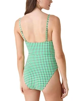 Andie Women's The Snap Gingham One-Piece Swimsuit