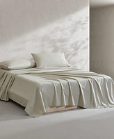 Calvin Klein Washed Cotton Percale 4-Pc. Sheet Set
