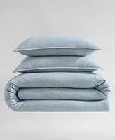 Calvin Klein Modern Cotton Melange Tencel Jersey 3 Piece Duvet Cover Set