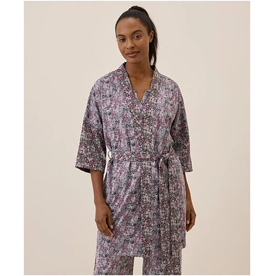 Pact Women's Organic Cotton Staycation Short Robe