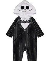 Nightmare Before Christmas Baby Boys Jack Skellington Zip Up Coverall Newborn to