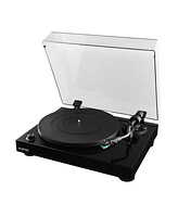 Fluance RT81 Elite High Fidelity Vinyl Turntable (White) with Ai41 Powered 5" Stereo Bookshelf Speakers (White Walnut), Diamond Stylus, Belt Drive, Bu