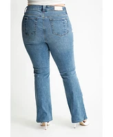 Slink Jeans Plus Denim high rise bootcut 32" inseam