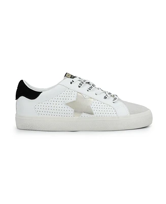 Gadol - White Grey Gold Women's Sneaker by Vintage Havana