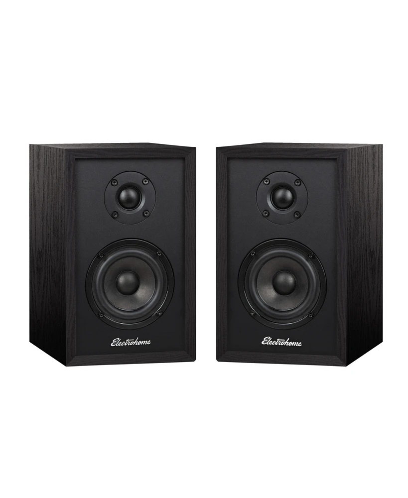 Electrohome Berkeley 2.0 Stereo Powered Bookshelf Speakers with Built-in Amplifier and 3" Drivers for Turntable, Tv, Pc and Wireless Music Streaming f