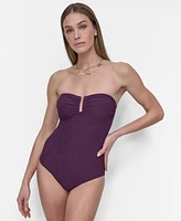 Dkny Women's Shirred One-Piece Swimsuit