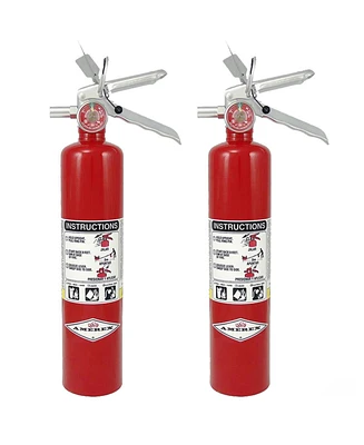 Amerex B417T, 2.5lb Abc Dry Chemical Fire Extinguisher with Aluminum Valve & Wall Bracket