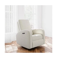 Storkcraft Santa Monica Power Recliner Swivel Glider (Dune Basketweave)