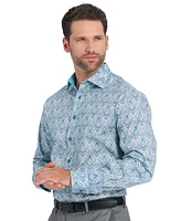 Nick Graham Men's Royal Paisley Dress Shirt