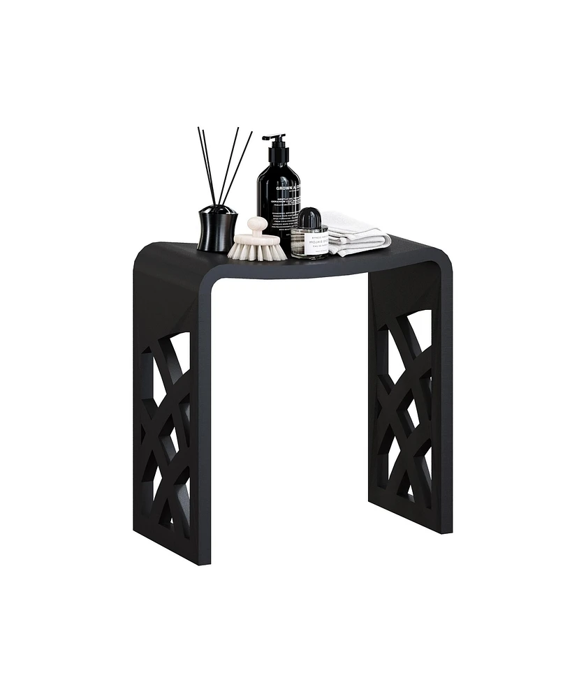 Casainc Freestanding Solid Surface Bathroom Shower Stool