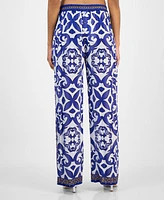 Annia Louisa Women's Santorini Printed Wide-Leg Pants