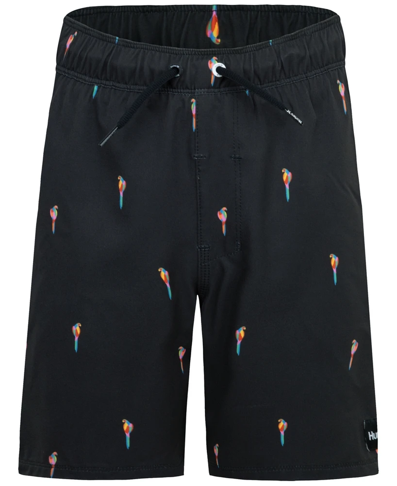 Hurley Big Boys Ditsy Birds Pull-On Swim Shorts